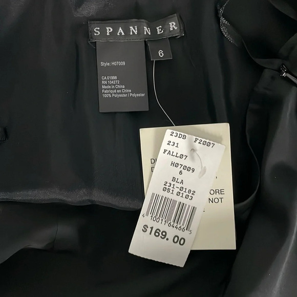 Spanner Midi Maxi Skirt Bedazzled Crystal Hemline Size 6 Black Sequins Tulip New - Picture 4 of 8